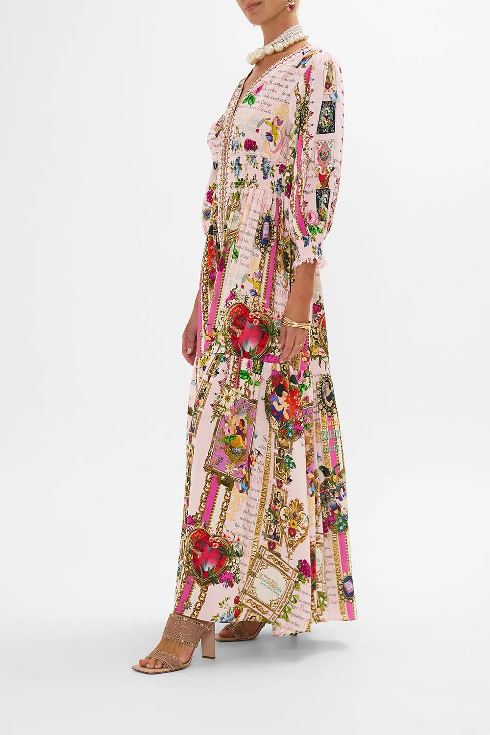 SHIRRED WAISTBAND LONG DRESS MY SWEET SNOW WHITE sold by Camilla product image thumbnail 4