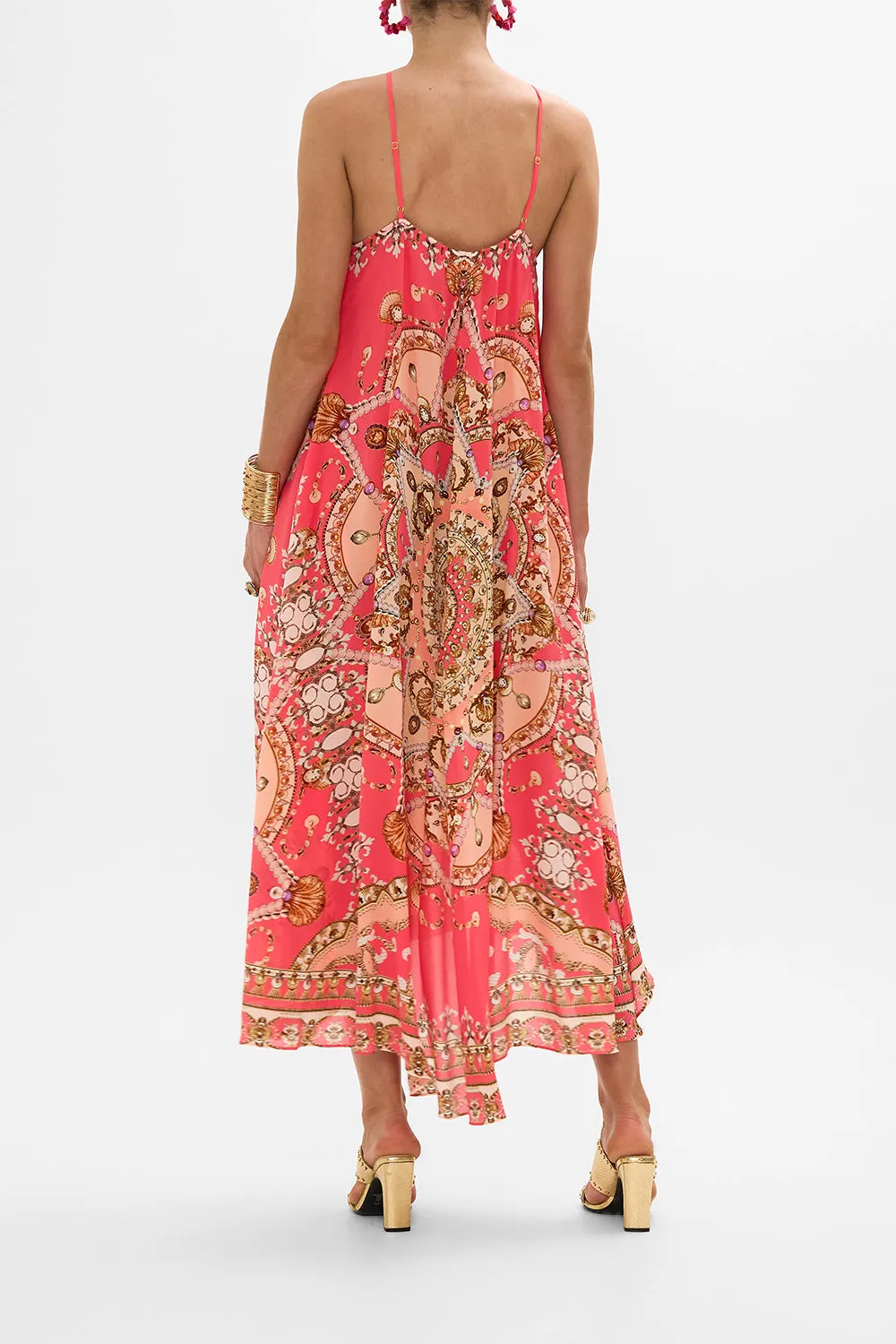 GATHER NECK HARDWARE MAXI DRESS SHELL GAMES sold by Camilla product image thumbnail 2