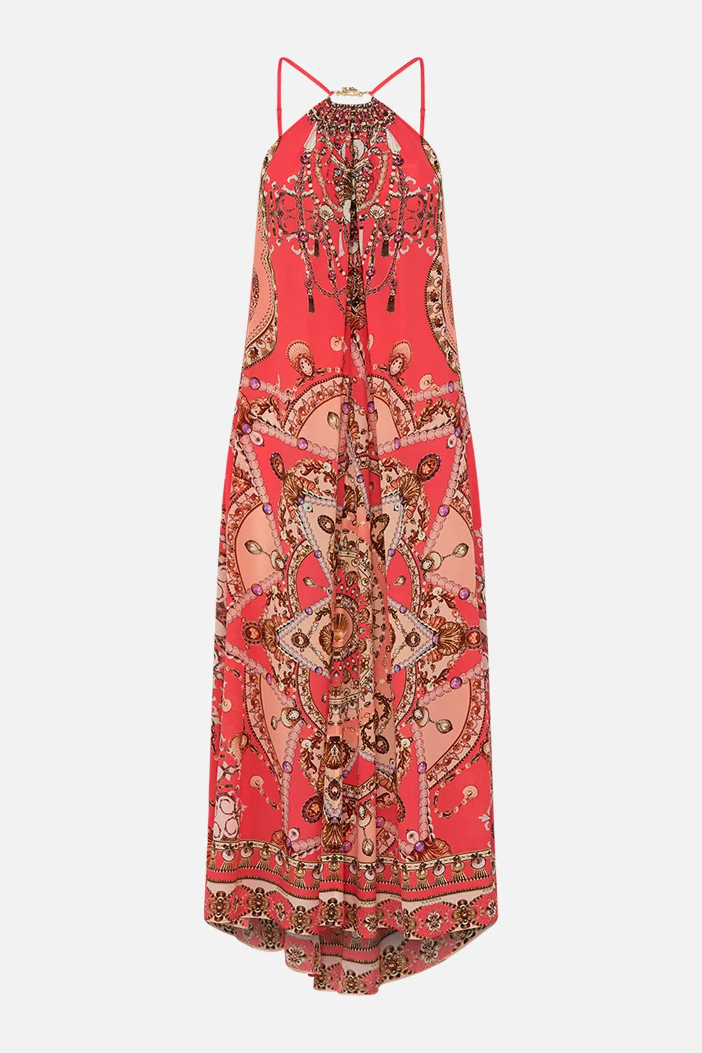 GATHER NECK HARDWARE MAXI DRESS SHELL GAMES sold by Camilla product image thumbnail 3