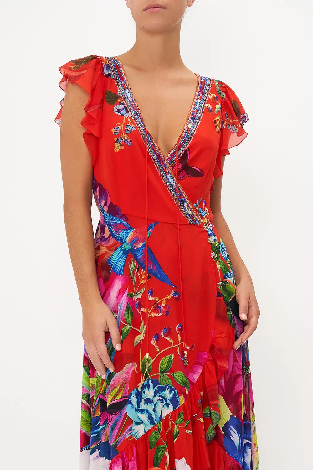 RUFFLE WRAP DRESS BIRDS OF A FEATHER sold by Camilla product image thumbnail 5