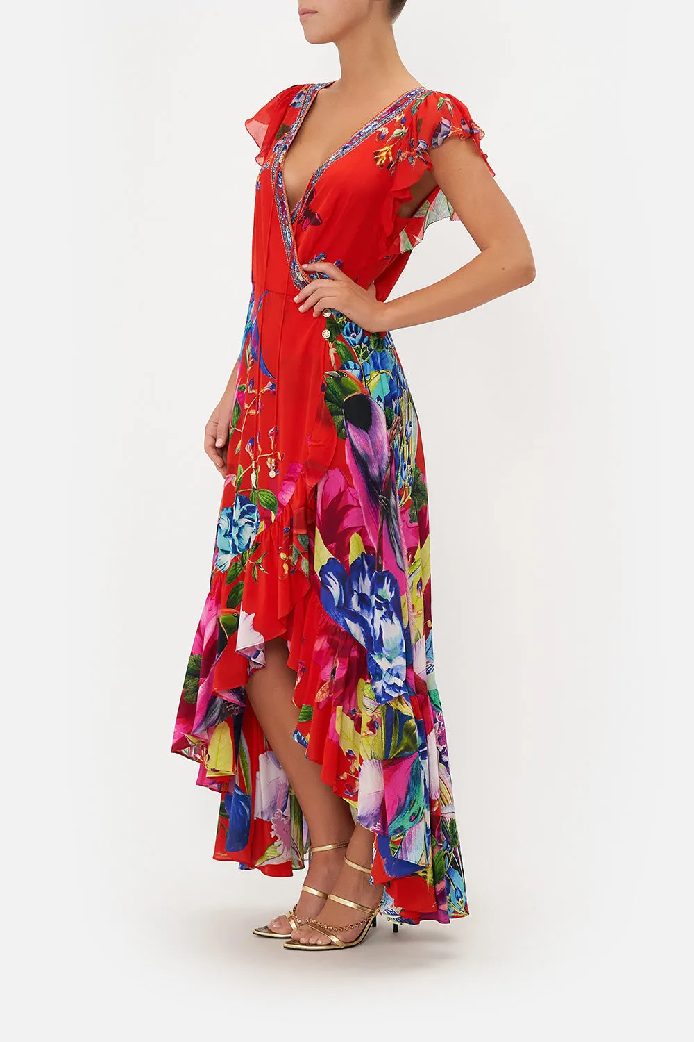 RUFFLE WRAP DRESS BIRDS OF A FEATHER sold by Camilla product image thumbnail 4