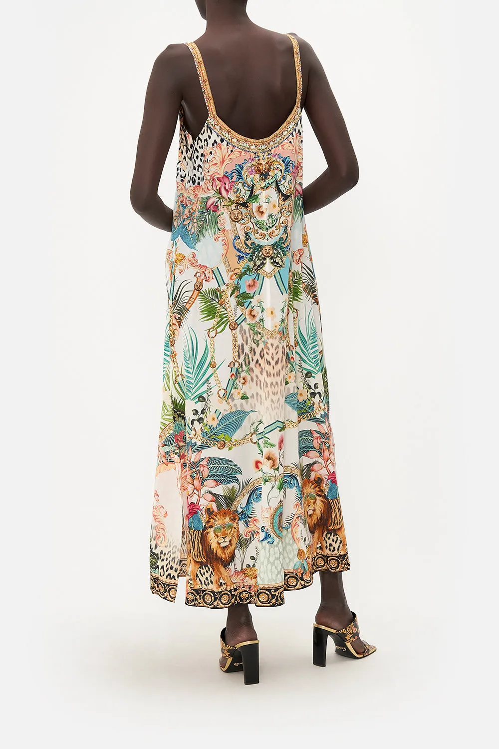 V NECK MIDI SLIP DRESS ROYALTY LOYALTY sold by Camilla product image thumbnail 2