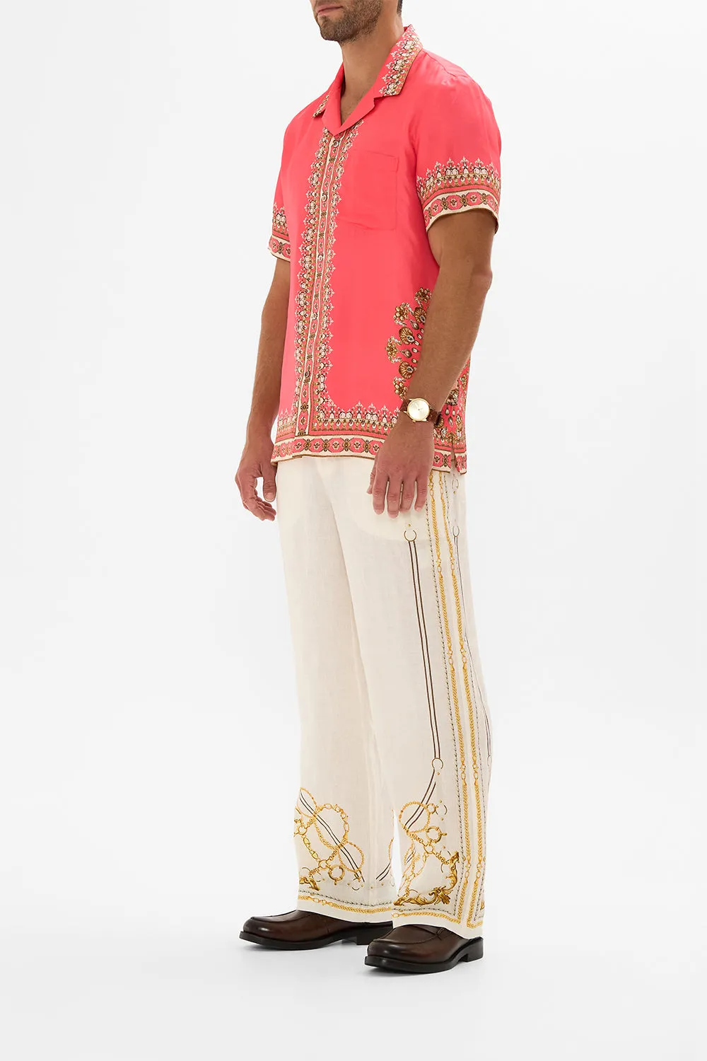 SHORT SLEEVE CAMP COLLARED SHIRT SHELL GAMES sold by Camilla product image thumbnail 4