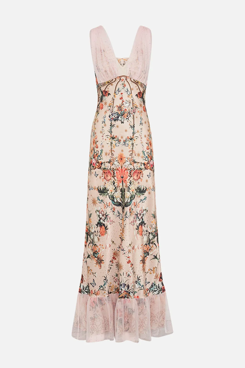 BIAS DRESS WITH MESH OVERLAY ROSE GARDEN REVOLUTION sold by Camilla product image thumbnail 3