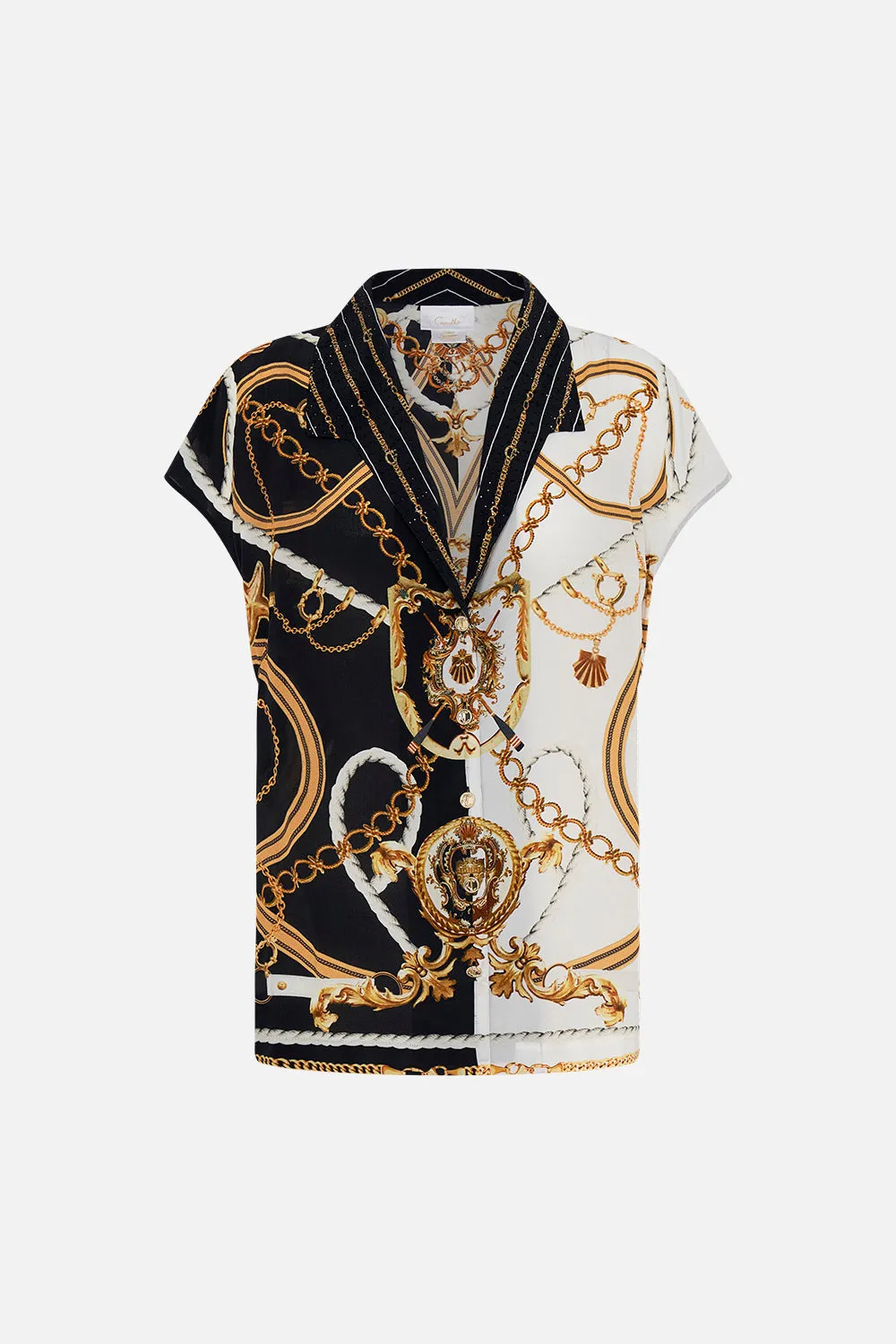 BUTTON THROUGH COLLARED TOP COAST TO COAST sold by Camilla product image thumbnail 3