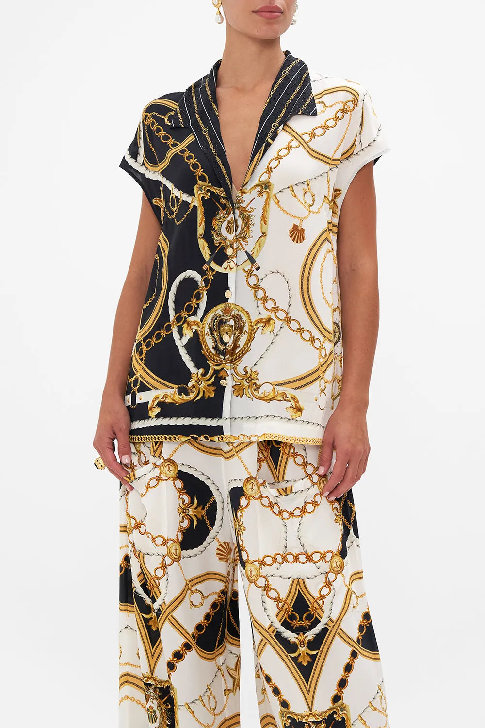 BUTTON THROUGH COLLARED TOP COAST TO COAST sold by Camilla product image thumbnail 5