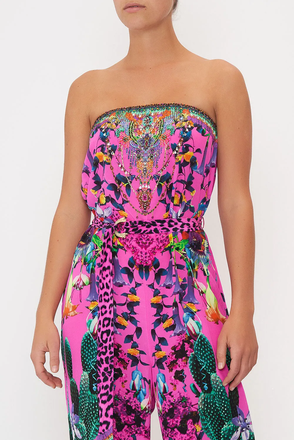 STRAPLESS JUMPSUIT WITH D RING BELT EXOTICA EROTICA sold by Camilla product image thumbnail 5