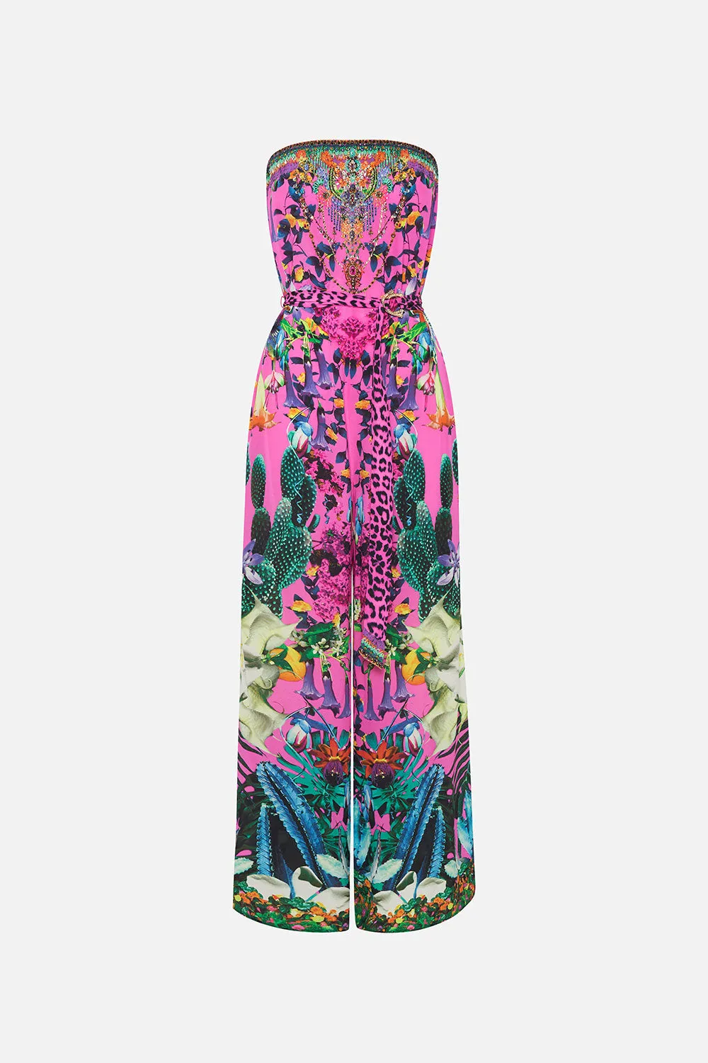 STRAPLESS JUMPSUIT WITH D RING BELT EXOTICA EROTICA sold by Camilla product image thumbnail 3