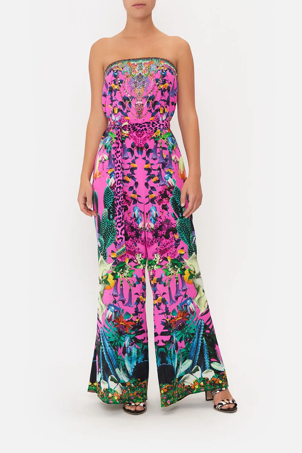 STRAPLESS JUMPSUIT WITH D RING BELT EXOTICA EROTICA sold by Camilla