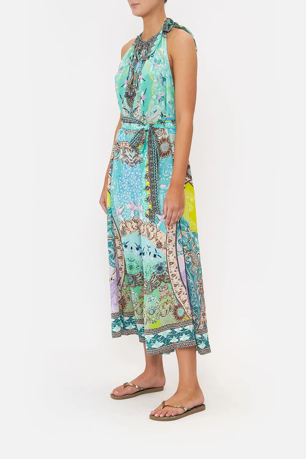 DRAWSTRING NECK JUMPSUIT TURN BACK TIME sold by Camilla product image thumbnail 4