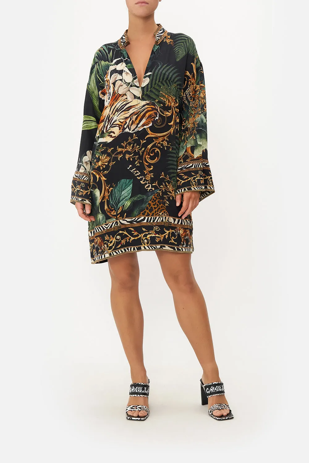ZIP FRONT SHIRT DRESS EASY TIGER sold by Camilla