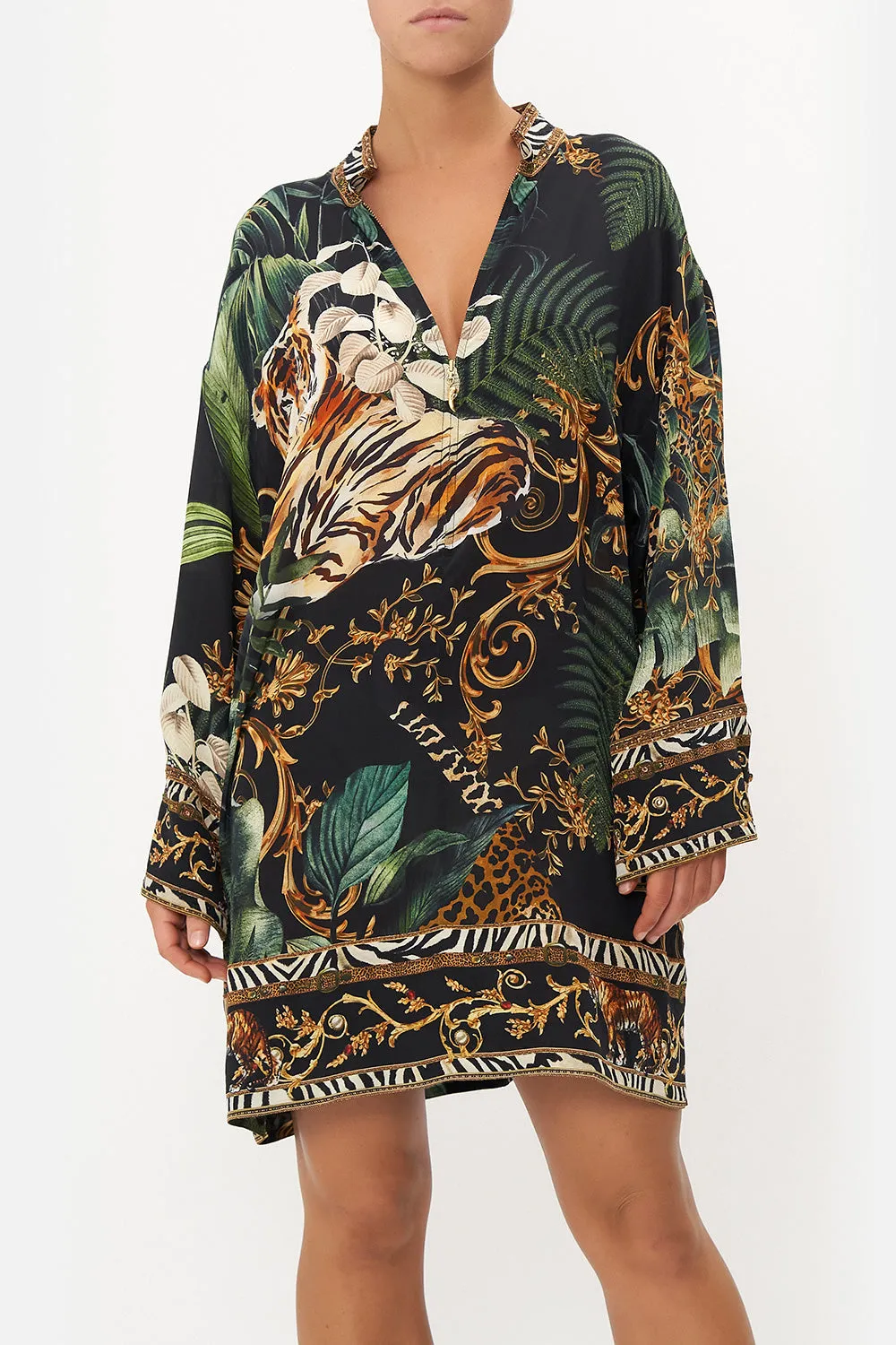 ZIP FRONT SHIRT DRESS EASY TIGER sold by Camilla product image thumbnail 5
