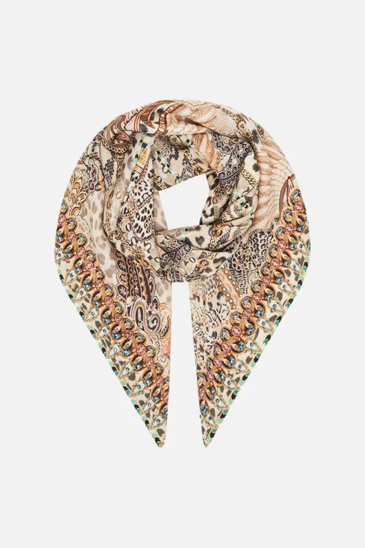 LARGE SQUARE SCARF THE THRONE ROOM sold by Camilla