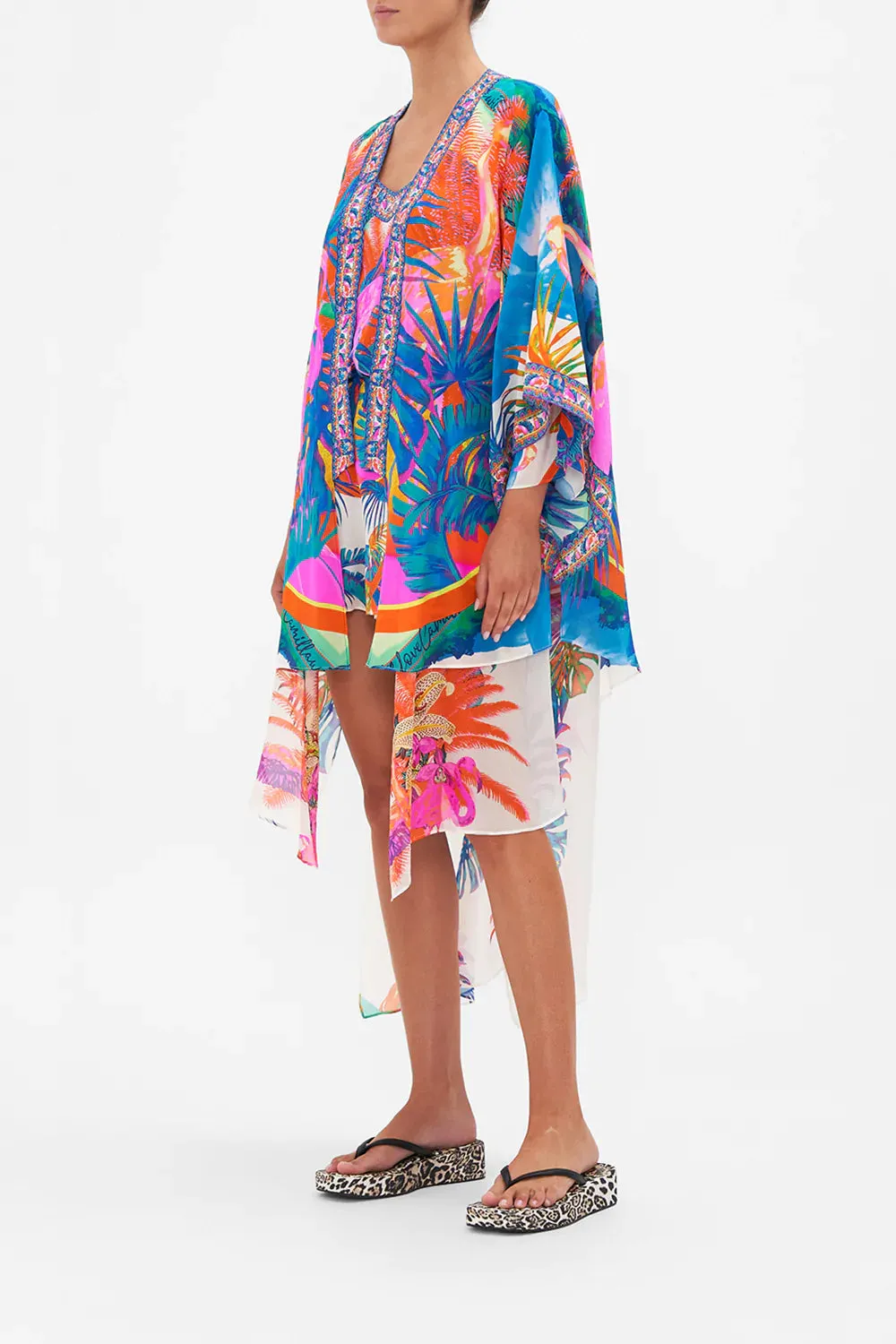 KIMONO WITH LONG UNDERLAYER FLAMENCO FLAMINGO sold by Camilla product image thumbnail 4