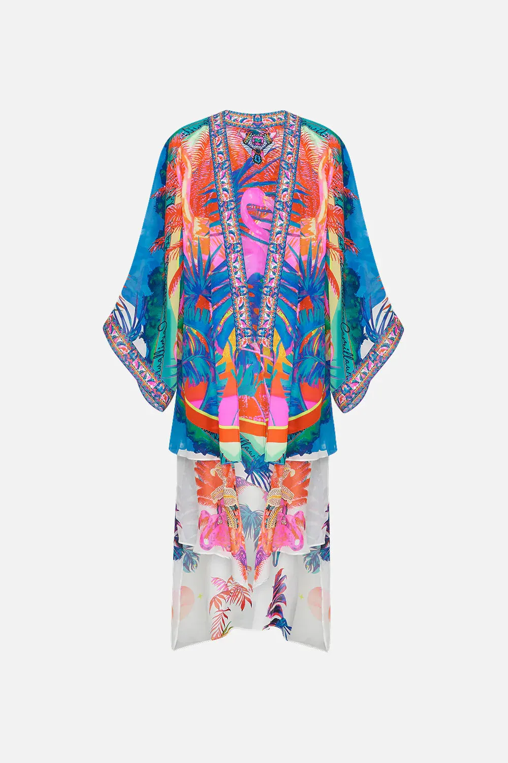 KIMONO WITH LONG UNDERLAYER FLAMENCO FLAMINGO sold by Camilla product image thumbnail 3