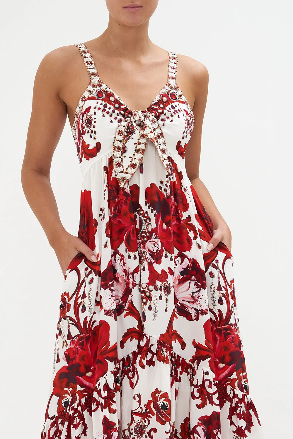 TIE FRONT HIGH LOW DRESS CROWN OF THORNS sold by Camilla product image thumbnail 5