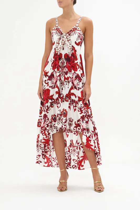 TIE FRONT HIGH LOW DRESS CROWN OF THORNS sold by Camilla