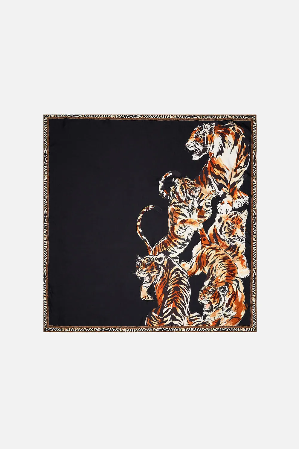 LARGE SQUARE SCARF TIGER TALK sold by Camilla product image thumbnail 2