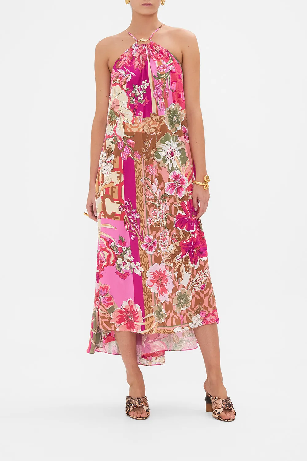 GATHER NECK HALTER MAXI DRESS A GIRL NAMED FLORENCE sold by Camilla