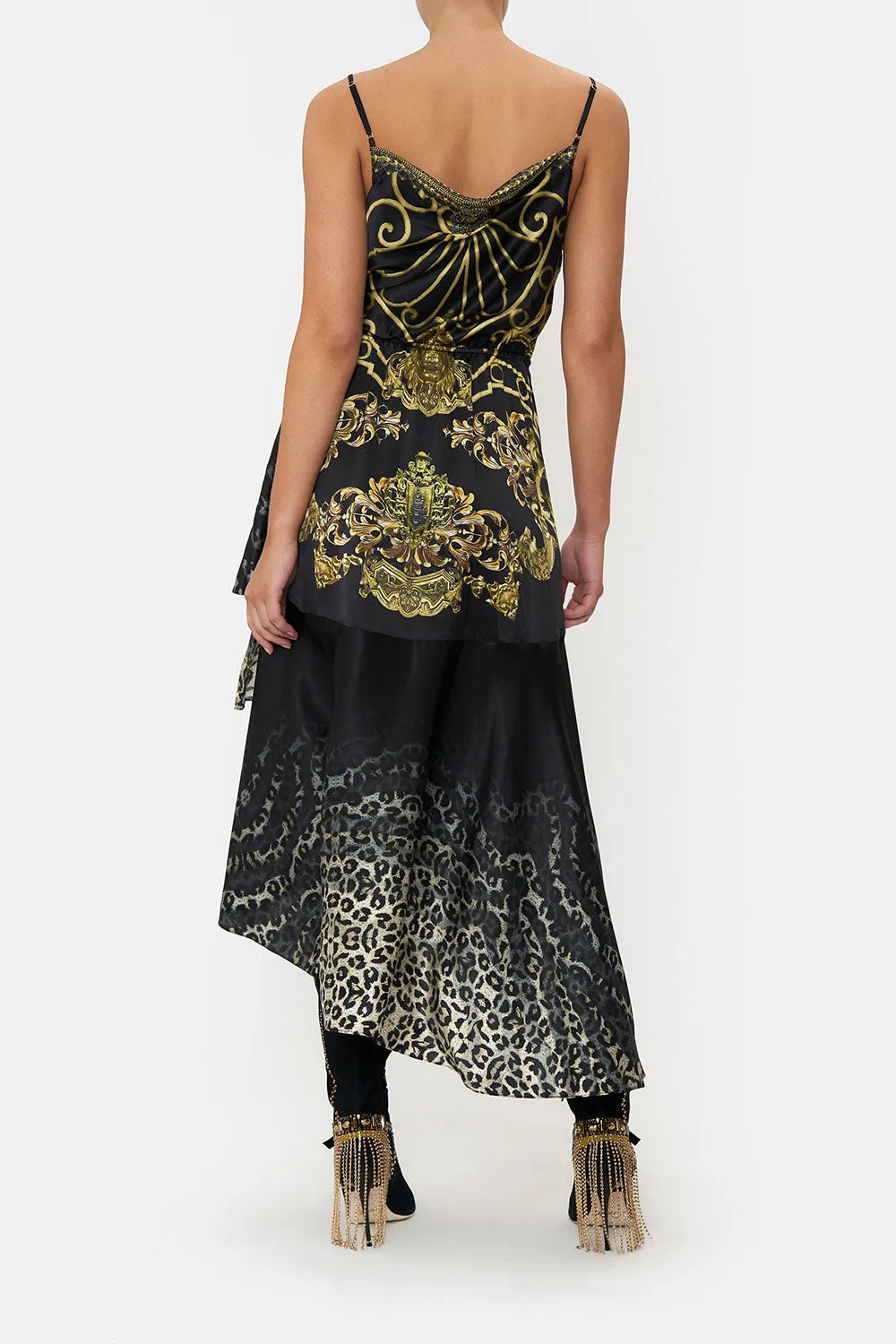 WRAP DRESS WITH RUFFLE HEM SHADOWS OF ARMADA sold by Camilla product image thumbnail 2