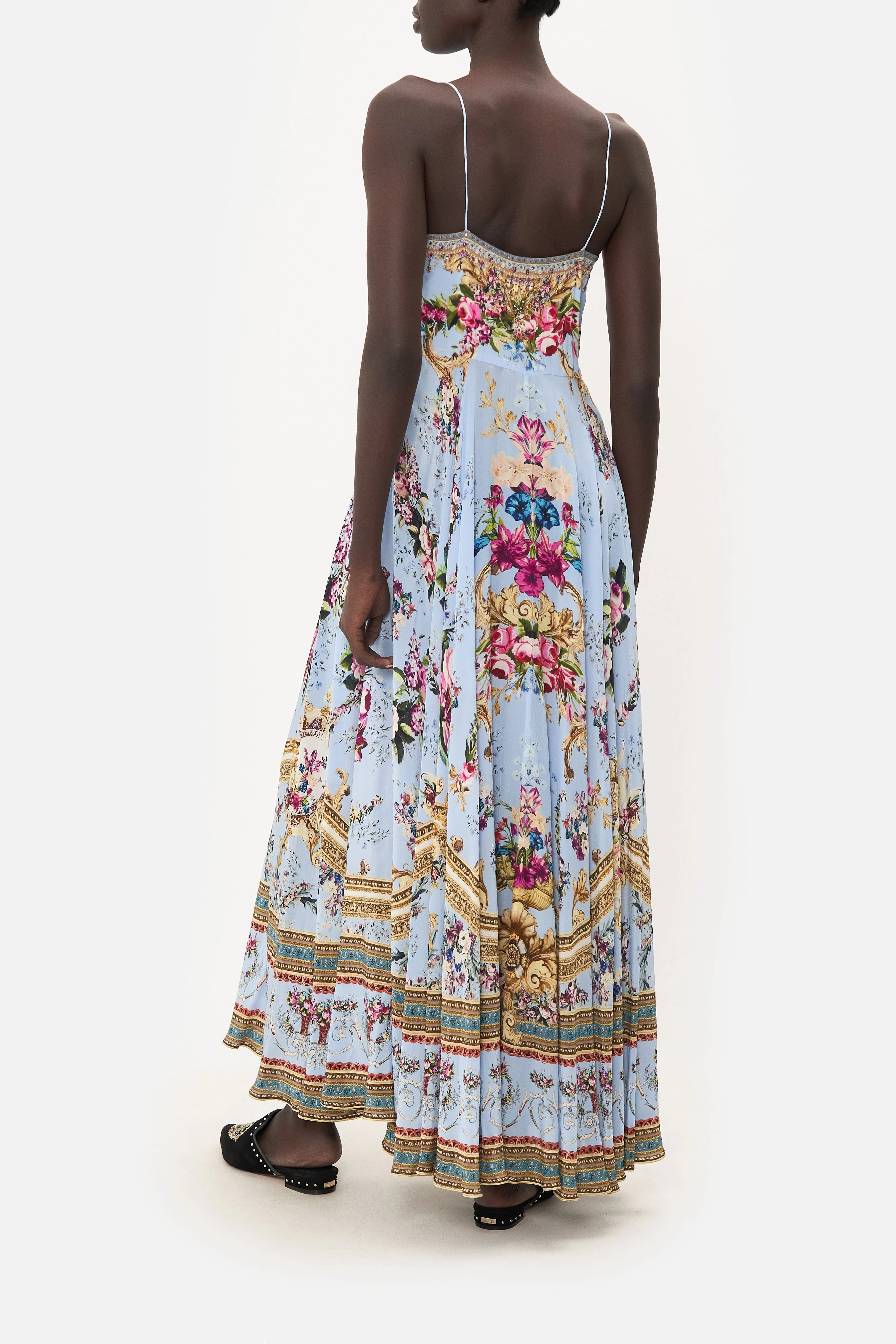 LONG DRESS WITH TIE FRONT FLORAFUL sold by Camilla product image thumbnail 2