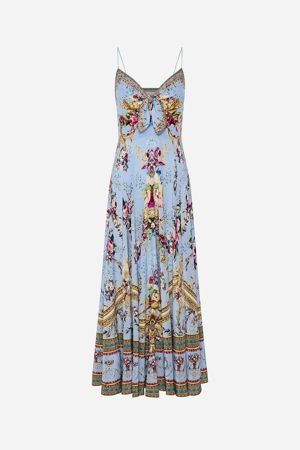 LONG DRESS WITH TIE FRONT FLORAFUL sold by Camilla product image thumbnail 3