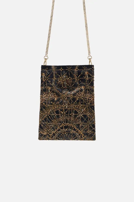 EMBELLISHED MINI TOTE MASKED AT MOONLIGHT sold by Camilla