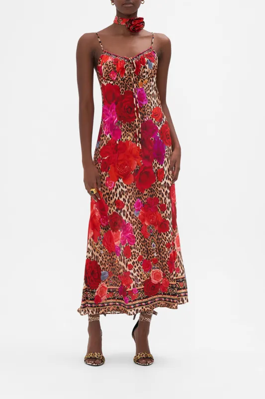 GATHERED BODICE BIAS DRESS HEART LIKE A WILDFLOWER sold by Camilla
