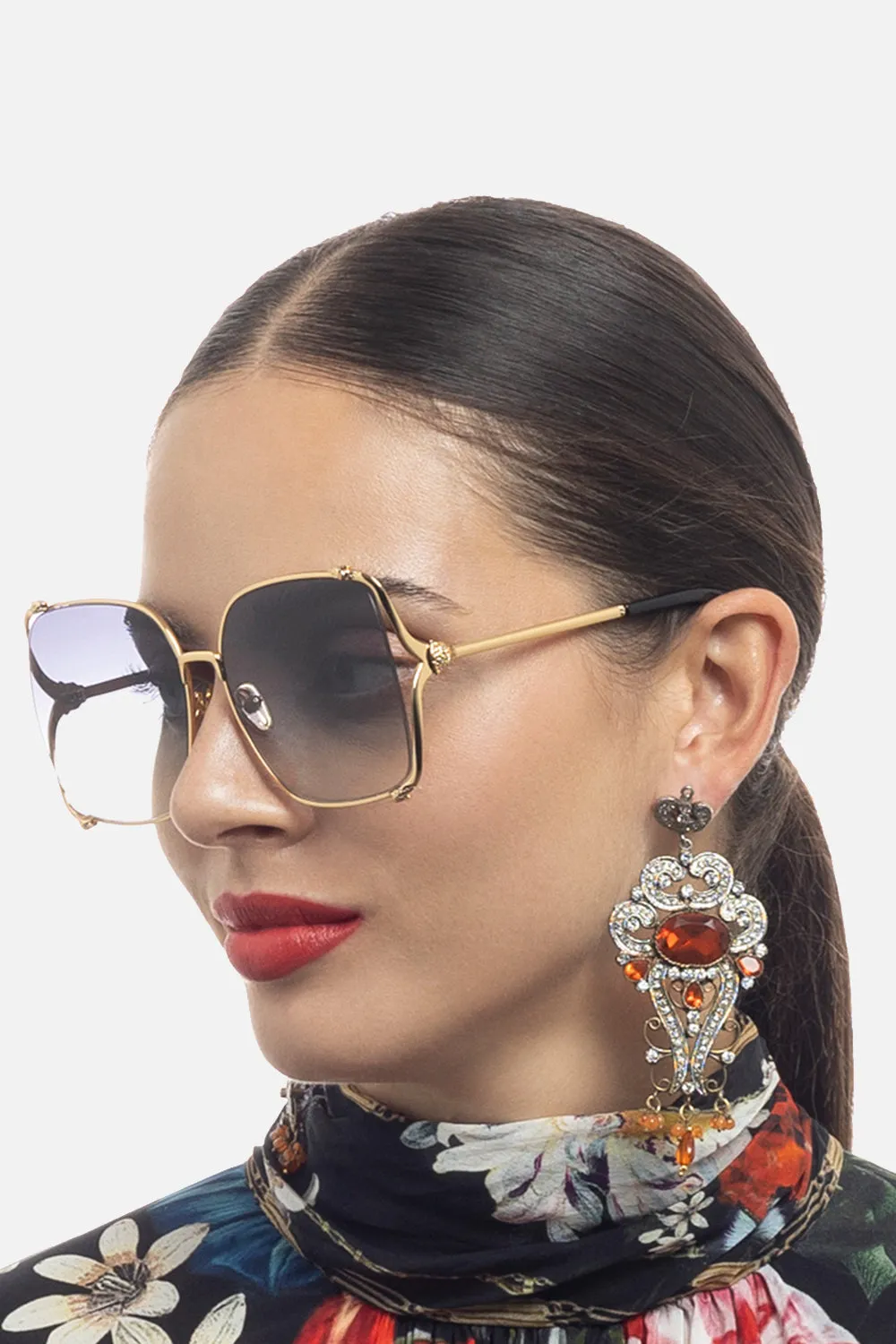 TOO GLAM TO GIVE A DAM SUNGLASSES GOLD / BLACK sold by Camilla product image thumbnail 5