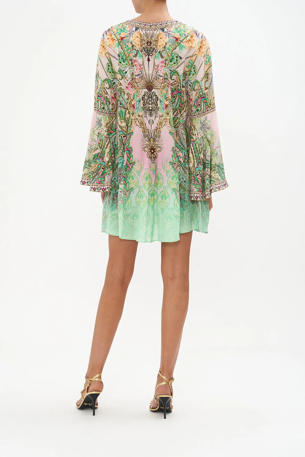 V-NECK FLARED SLEEVE MINI DRESS LOST CITY sold by Camilla product image thumbnail 2