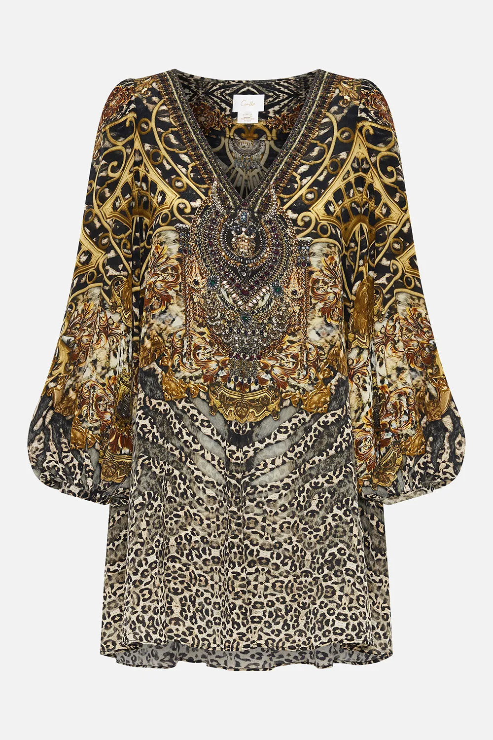 V NECK BLOUSON SLEEVE DRESS ARMADA sold by Camilla product image thumbnail 3