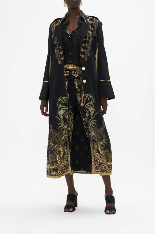 LONG MILITARY COAT THE NIGHT IS NOIR sold by Camilla