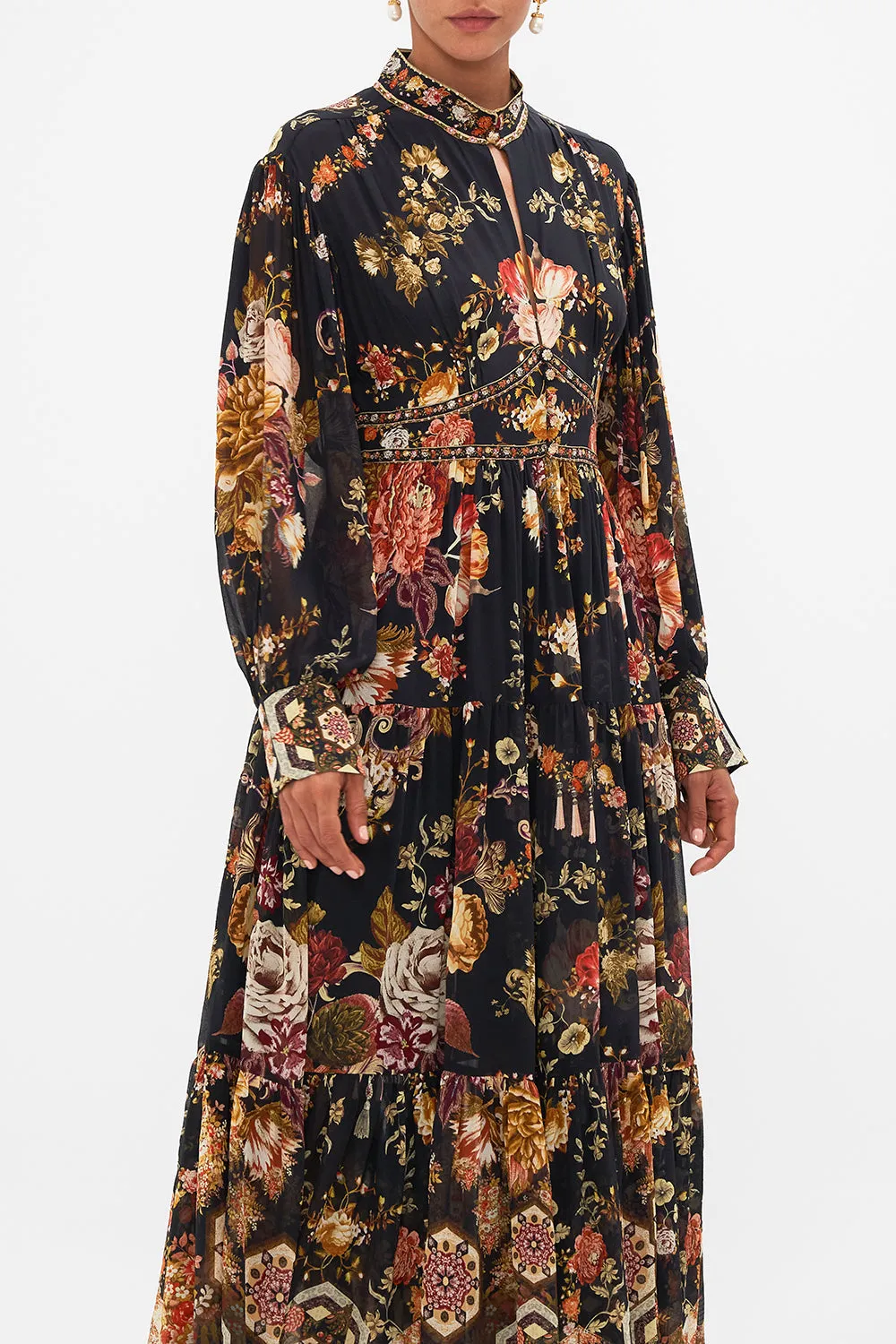 SHAPED WAISTBAND DRESS WITH TIERED SKIRT STITCHED IN TIME sold by Camilla product image thumbnail 5