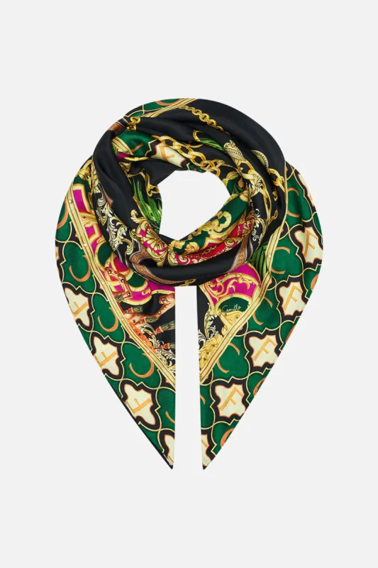 LARGE SQUARE SCARF JEALOUSY AND JEWELS sold by Camilla
