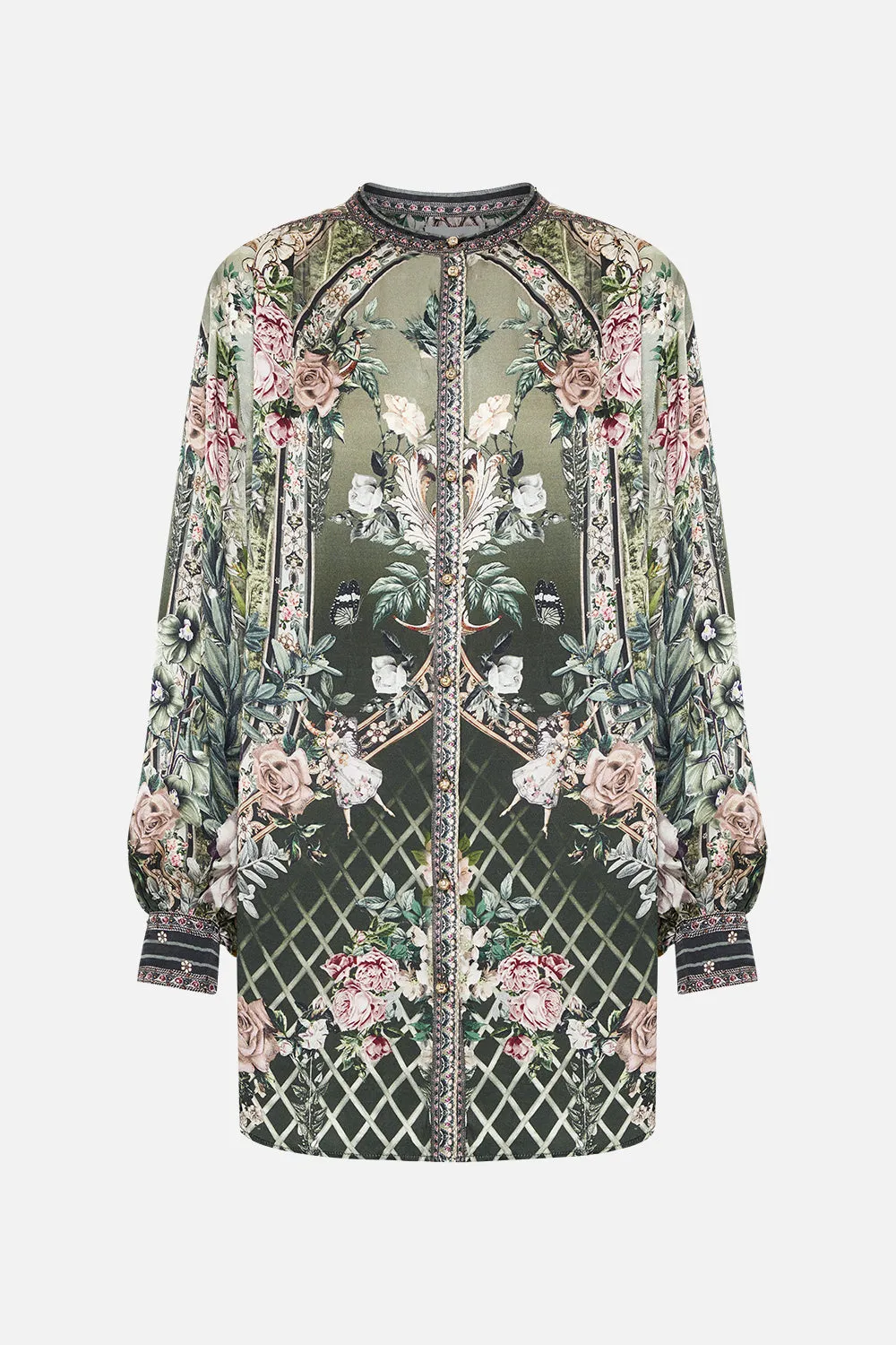 BLOUSON SLEEVE BLOUSE WITH YOKE GARDEN OF GOOD FORTUNE sold by Camilla product image thumbnail 3