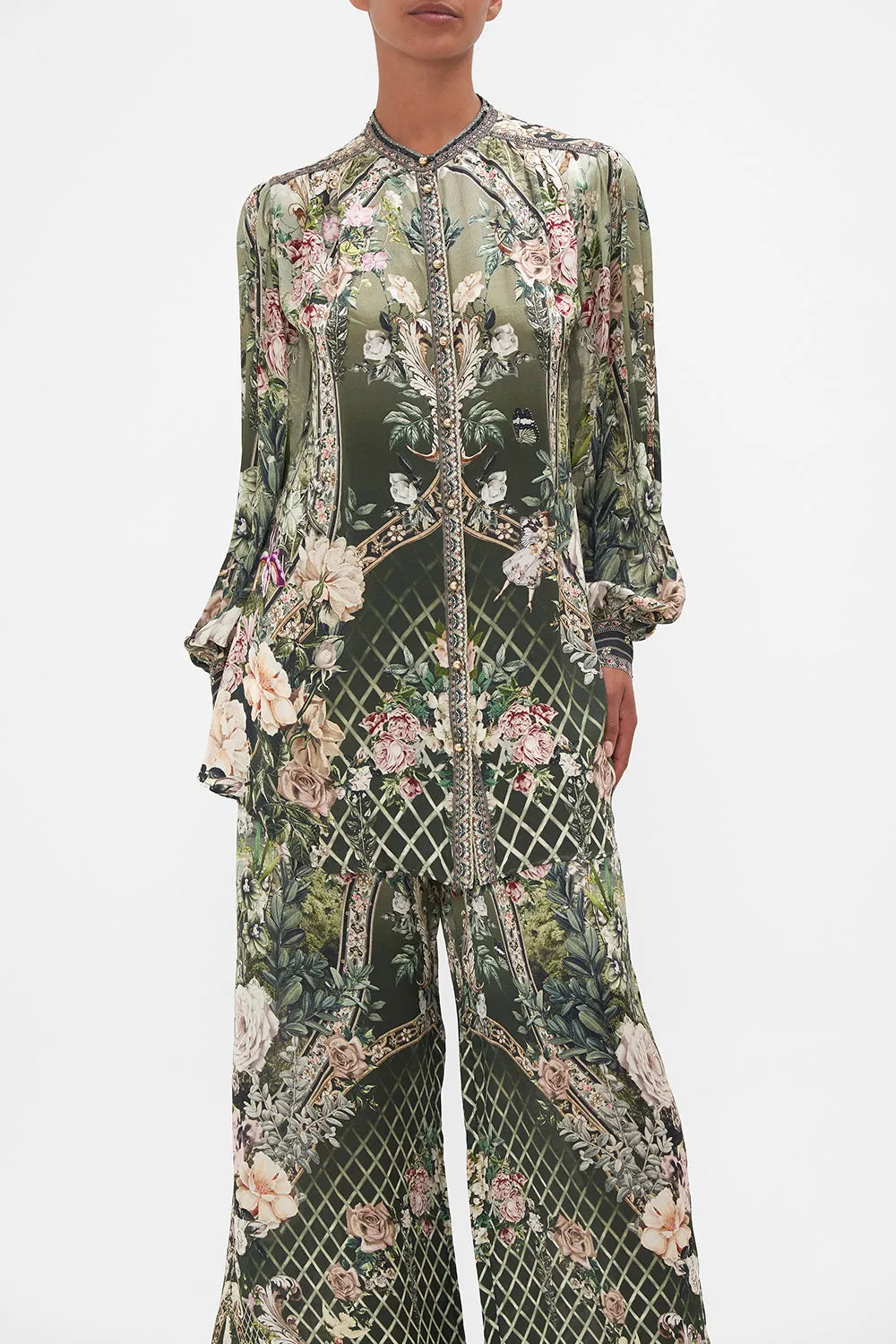 BLOUSON SLEEVE BLOUSE WITH YOKE GARDEN OF GOOD FORTUNE sold by Camilla product image thumbnail 5