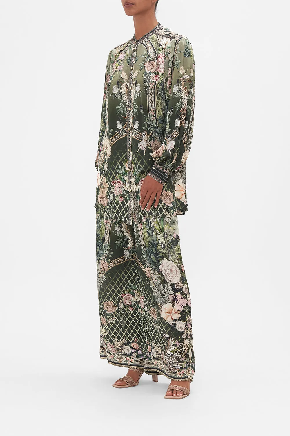 BLOUSON SLEEVE BLOUSE WITH YOKE GARDEN OF GOOD FORTUNE sold by Camilla product image thumbnail 4