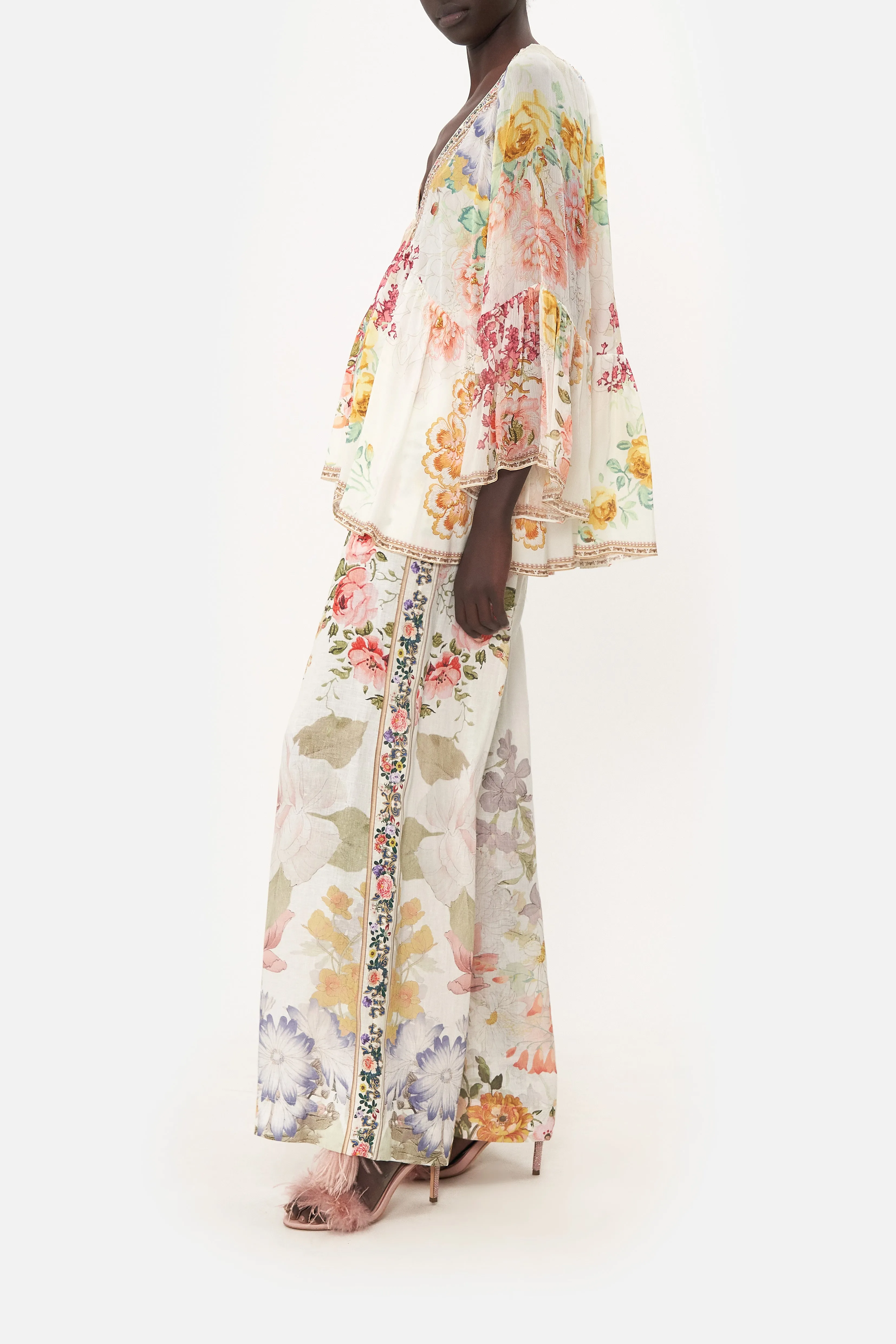 RAGLAN BLOUSE WITH SLEEVE RUFFLE ROMANTIC RITES sold by Camilla product image thumbnail 4