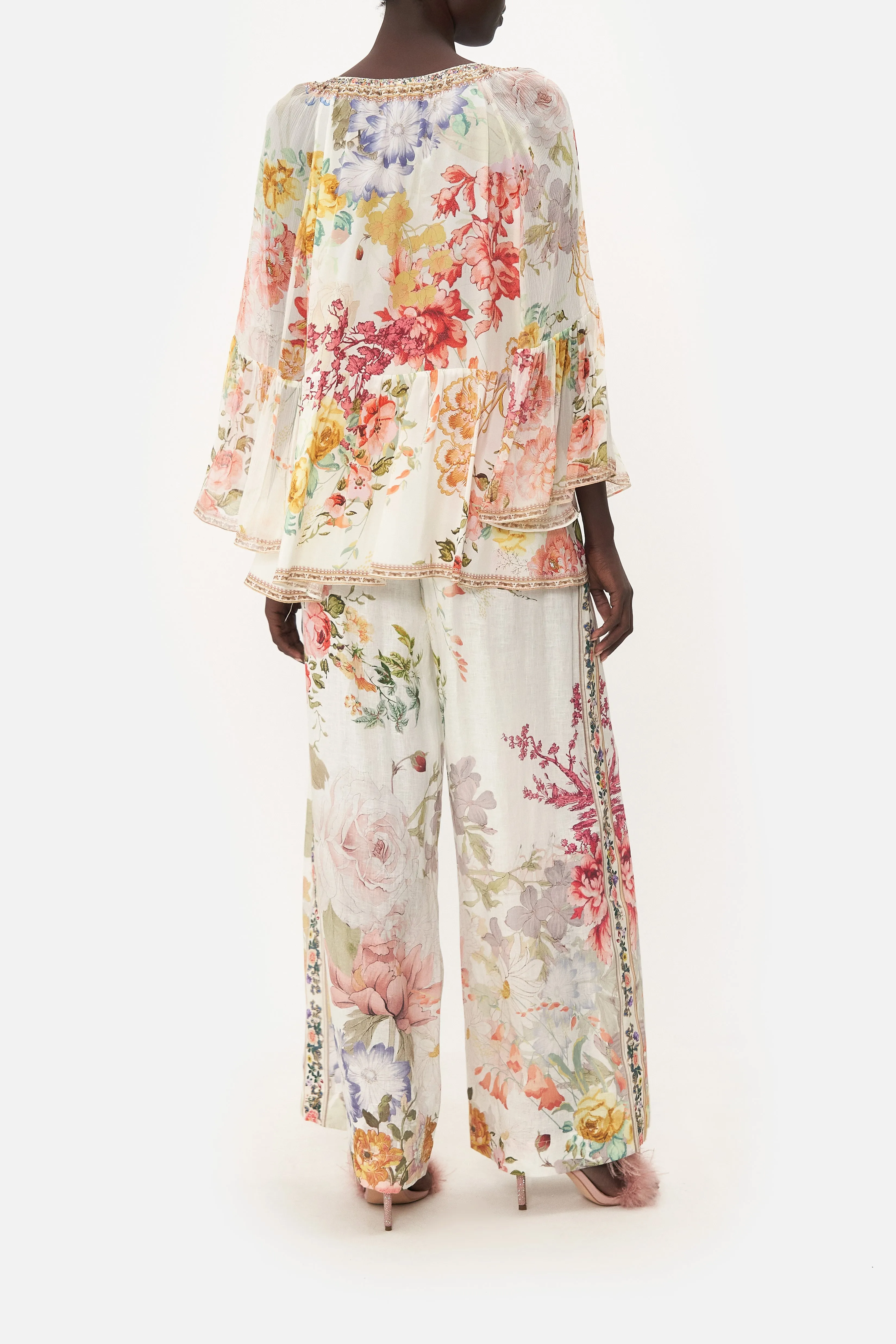 RAGLAN BLOUSE WITH SLEEVE RUFFLE ROMANTIC RITES sold by Camilla product image thumbnail 2