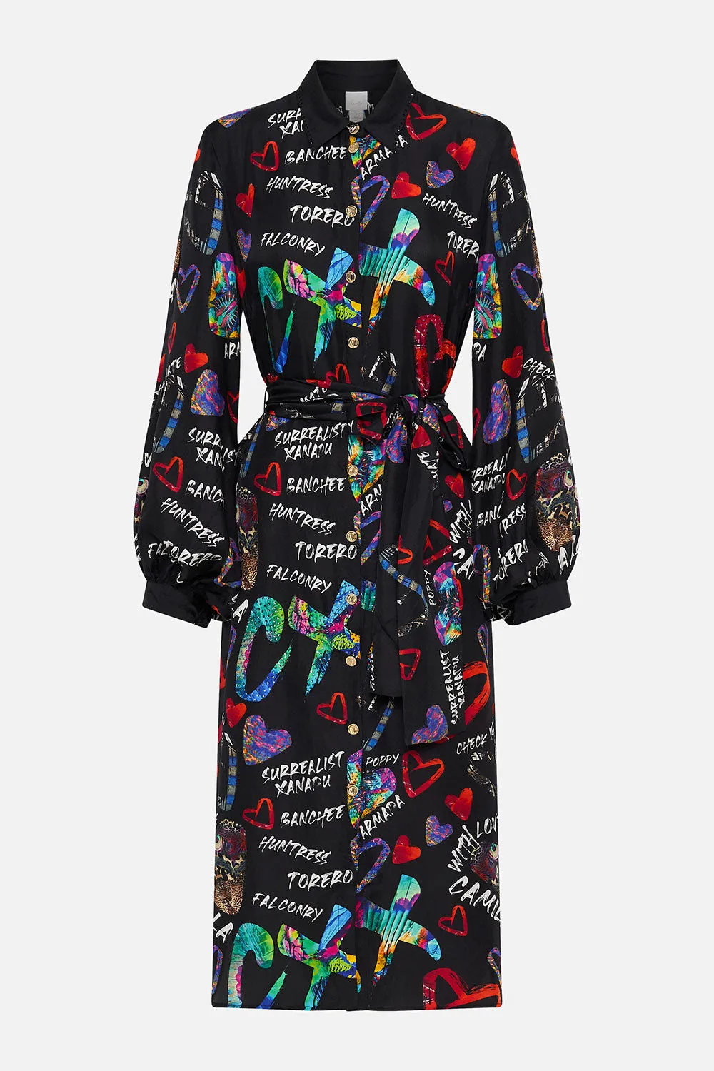 HIGH LOW MIDI SHIRT DRESS TAGGED UP sold by Camilla product image thumbnail 3