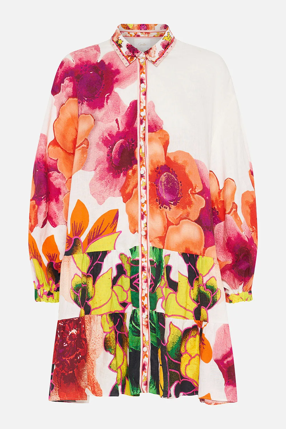 TIERED SHIRT DRESS PRETTY AS A POPPY sold by Camilla product image thumbnail 3