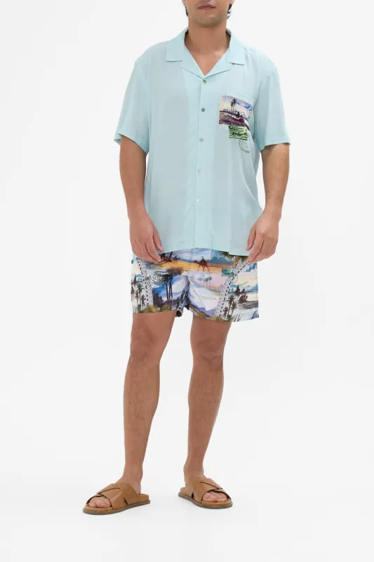 SHORT SLEEVE CAMP COLLARED SHIRT CALL ME IN CAIRO sold by Camilla