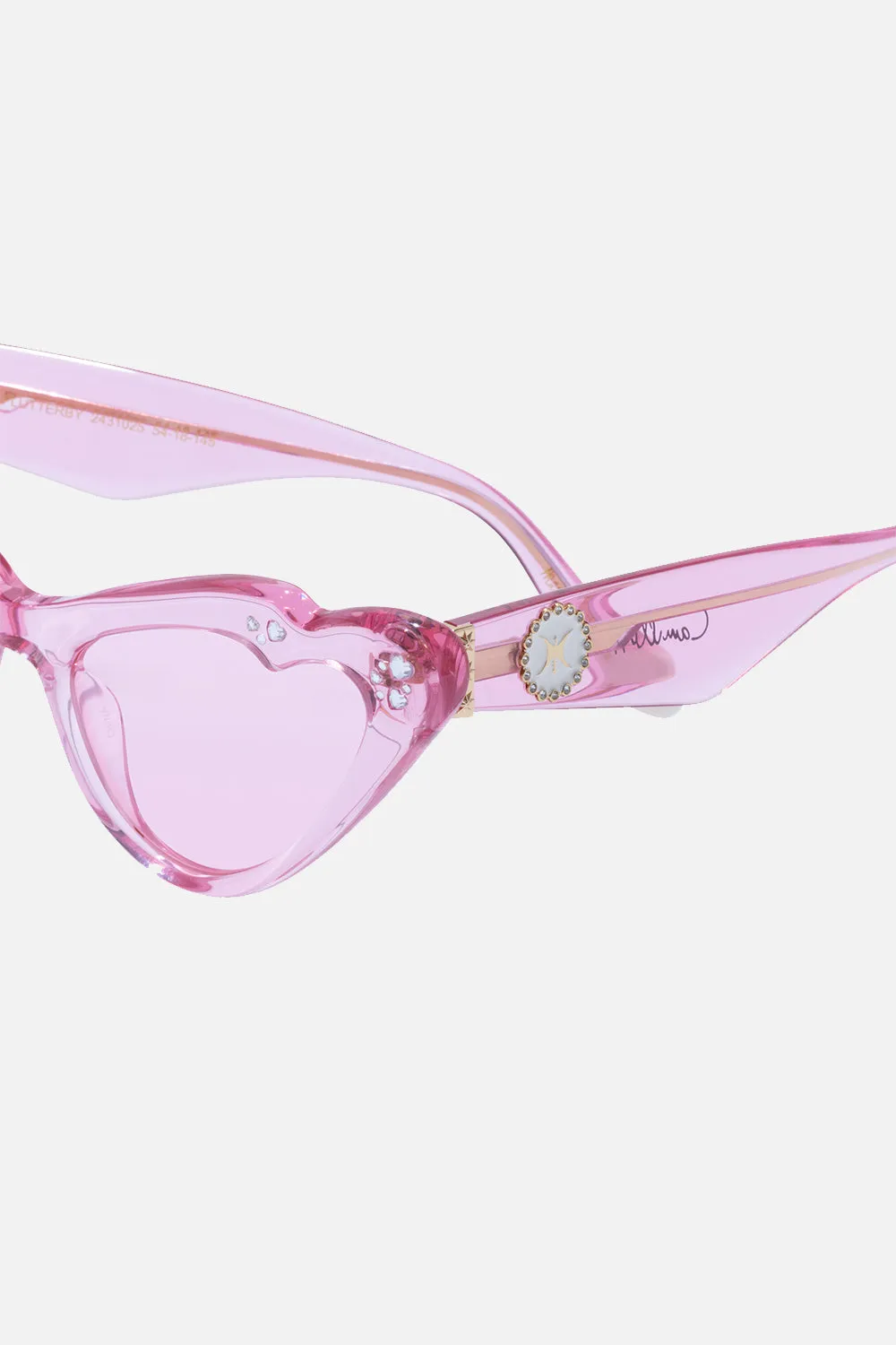 FLUTTERBY SUNGLASSES PINK LEMONADE sold by Camilla product image thumbnail 3