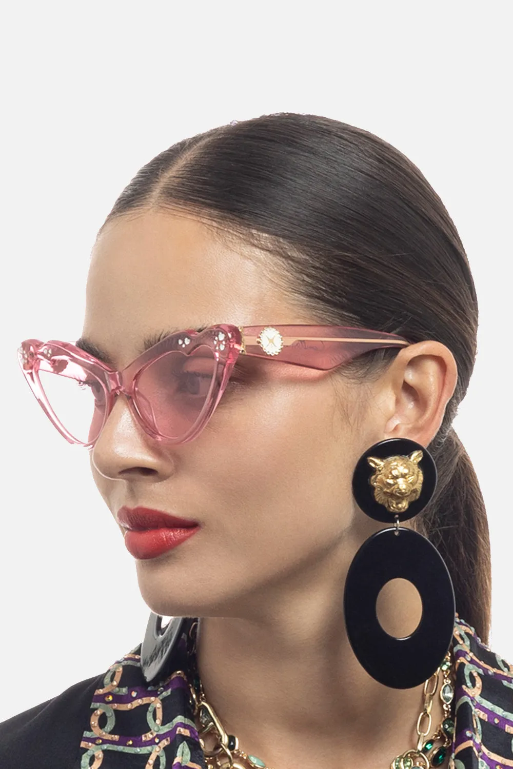 FLUTTERBY SUNGLASSES PINK LEMONADE sold by Camilla product image thumbnail 5