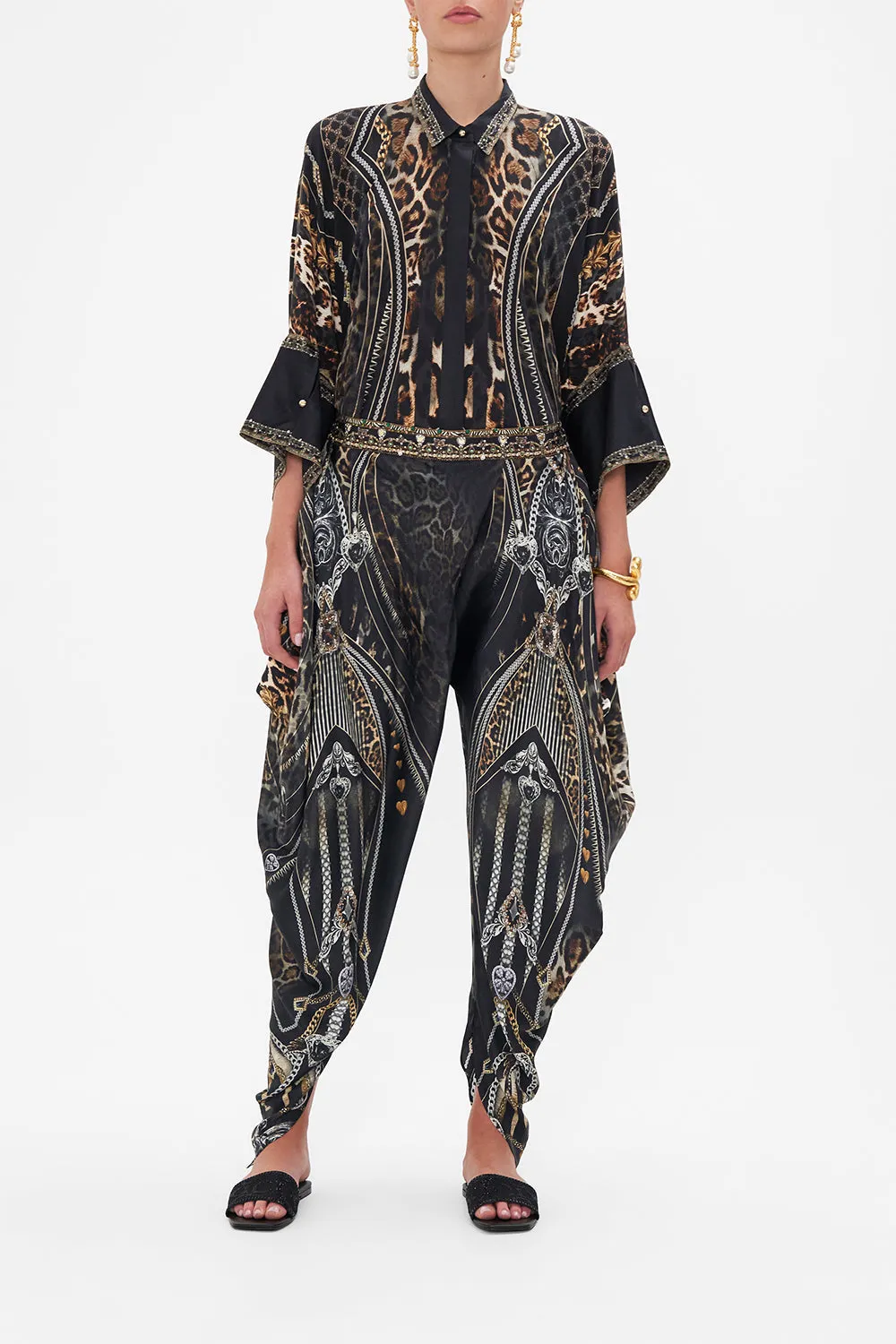 DRAPED SIDE PANT CHAOS IN THE COSMOS sold by Camilla
