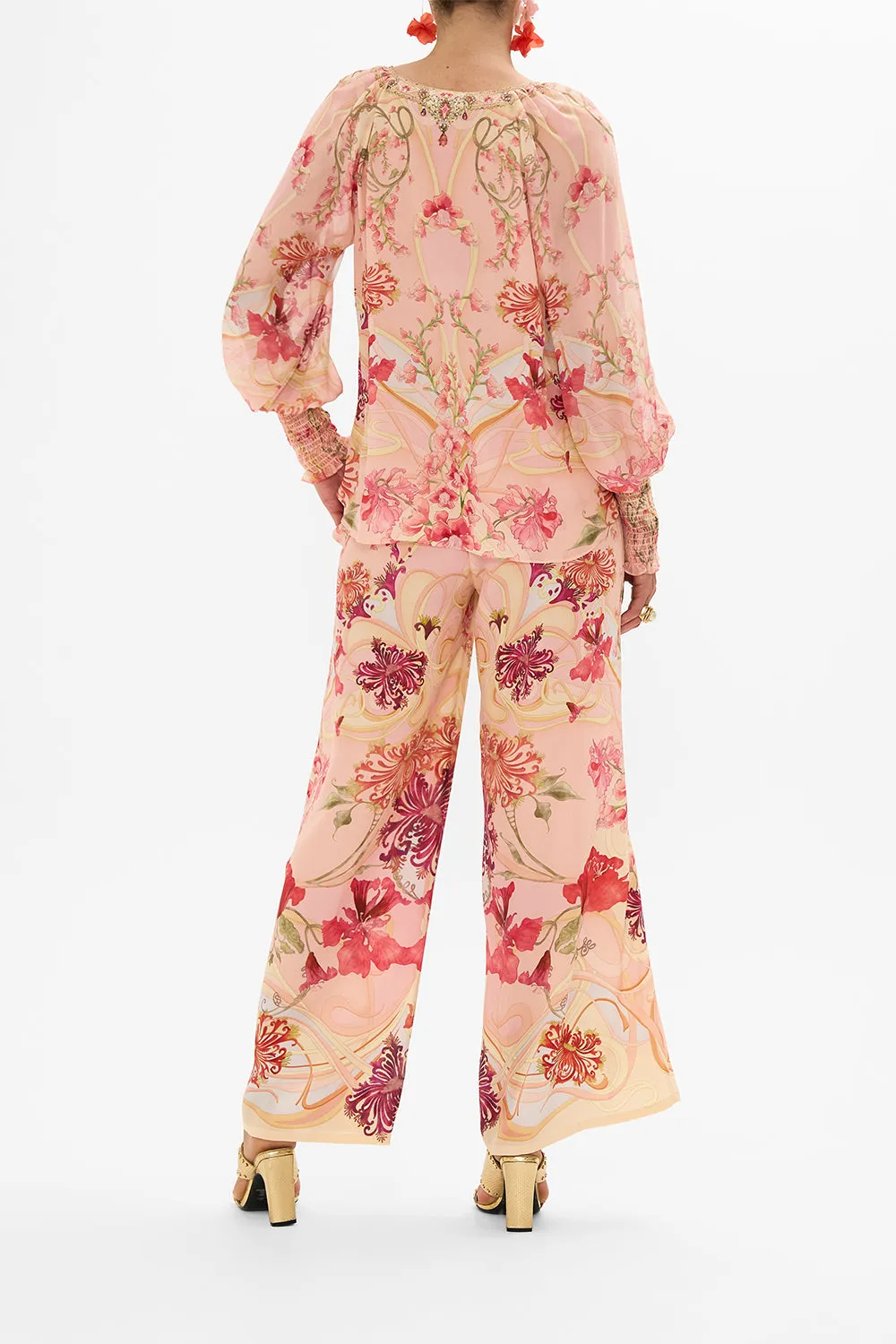 SHIRRED CUFF BLOUSE BLOSSOMS AND BRUSHSTROKES sold by Camilla product image thumbnail 2