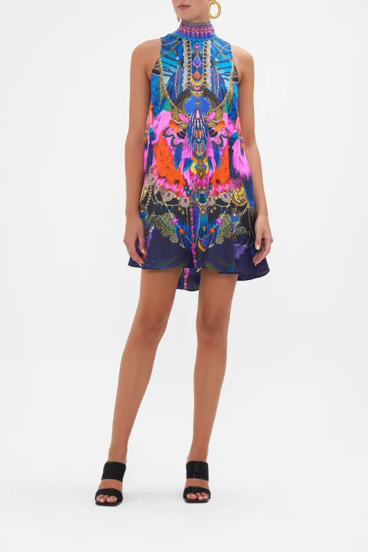 BACK NECK TIE SHORT DRESS DANCING WITH DESTINY sold by Camilla