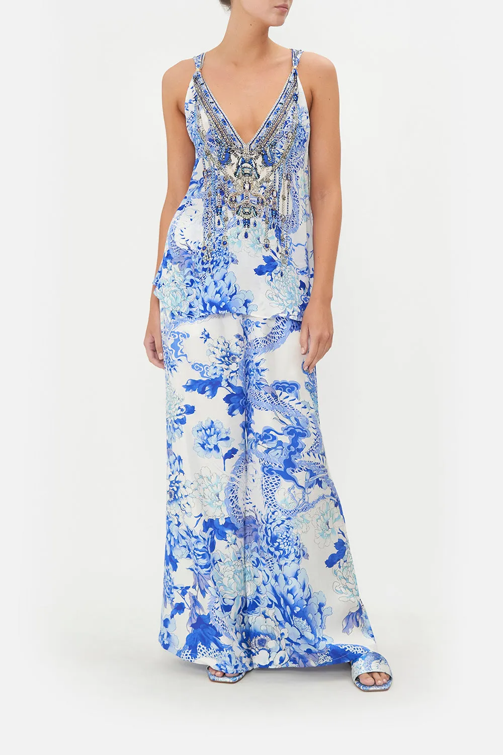 TANK TOP WITH STRAP BEAD DETAIL HEART OF A DRAGON sold by Camilla