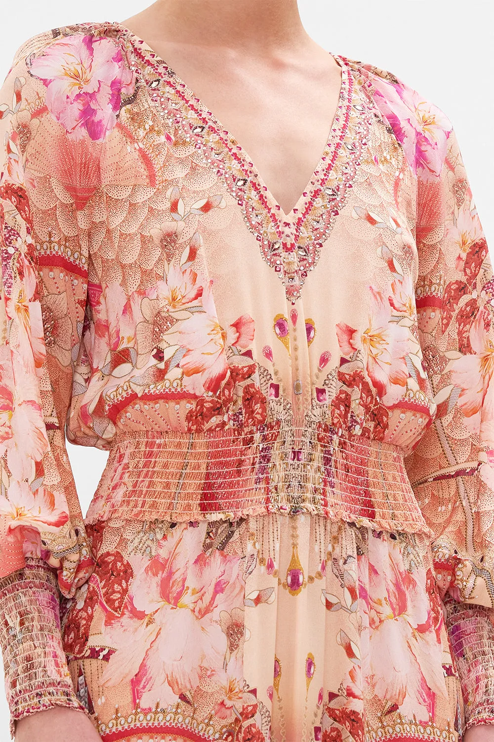 DRESS WITH SHIRRED WAIST AND CUFF ADORE ME sold by Camilla product image thumbnail 5