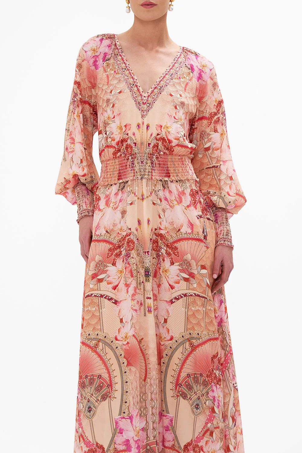 DRESS WITH SHIRRED WAIST AND CUFF ADORE ME sold by Camilla product image thumbnail 4